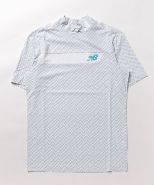 New Balance Golf(ニューバランスゴルフ)の「【new balance golf】リフレクションボーダー 半袖 モックネック プルオーバー (MENS WORLD)(Tシャツ/カットソー・メンズ・ブルー系その他/ホワイト/ブラック・MEDIUM/LARGE/X-LARGE/XX-LARGE)」の6枚目の写真