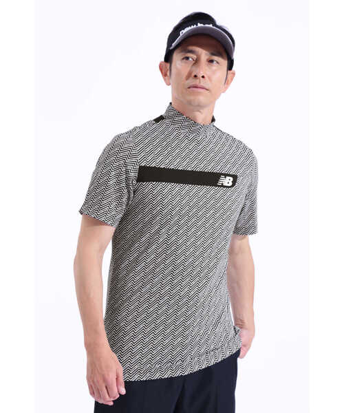 New Balance Golf(ニューバランスゴルフ)の「【new balance golf】リフレクションボーダー 半袖 モックネック プルオーバー (MENS WORLD)(Tシャツ/カットソー・メンズ・ブルー系その他/ホワイト/ブラック・MEDIUM/LARGE/X-LARGE/XX-LARGE)」の7枚目の写真