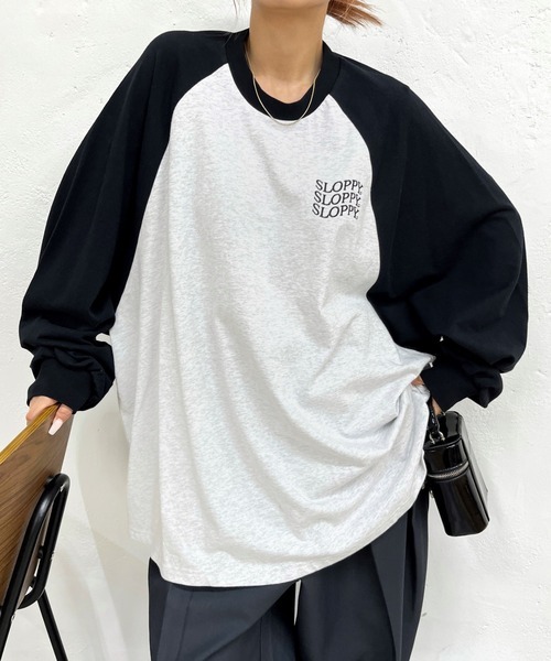 trappie mosh ラグラン セール】《WEB限定》【SLOPPY/スロッピー】ラグランビッグロン