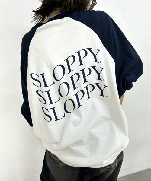 WHO'S WHO gallery(フーズフーギャラリー)の「《WEB限定》【SLOPPY/スロッピー】ラグランビッグロンTEE(Tシャツ/カットソー・レディース・グレー/オフホワイト/ネイビー・FREE)」の11枚目の写真