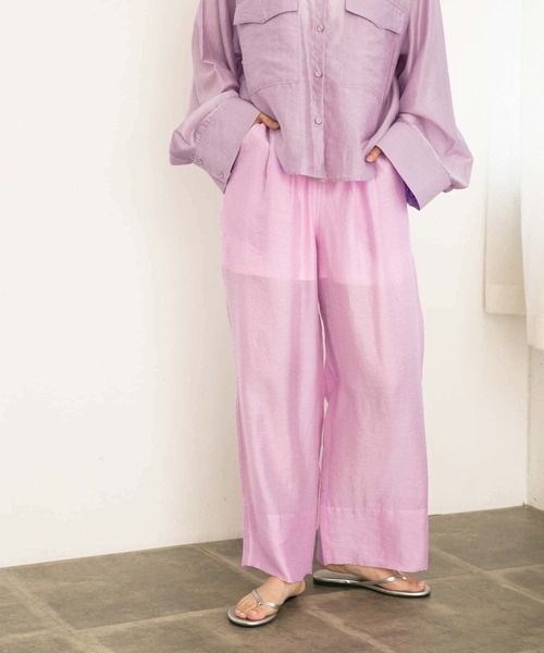 KBF（ケイビーエフ）の「シアーイージーパンツ（その他パンツ・レディース・ブルー系その他/ピンク・ONE）」の22枚目の写真