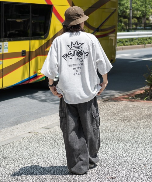 kutir(クティール)の「ライン入りラグラントップス(Tシャツ/カットソー・メンズ・杢グレー/チャコールグレー/ブラック・MEDIUM/LARGE)」の22枚目の写真