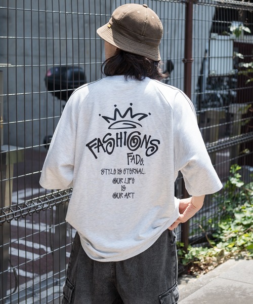 kutir(クティール)の「ライン入りラグラントップス(Tシャツ/カットソー・メンズ・杢グレー/チャコールグレー/ブラック・MEDIUM/LARGE)」の18枚目の写真