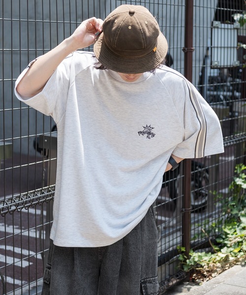 kutir(クティール)の「ライン入りラグラントップス(Tシャツ/カットソー・メンズ・杢グレー/チャコールグレー/ブラック・MEDIUM/LARGE)」の15枚目の写真