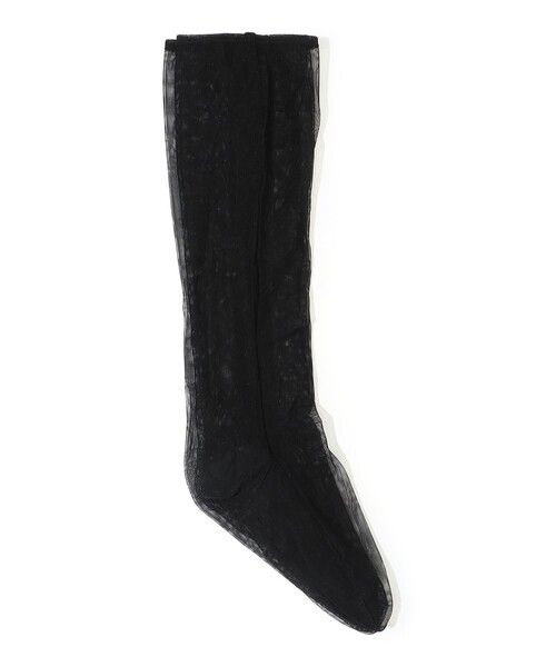 SIMONE WILD（シモーネワイルド）の「Simone Wild NET KNEE SOCKS（ソックス/靴下・レディース・ブラック/ダークブラウン・M）」の2枚目の写真