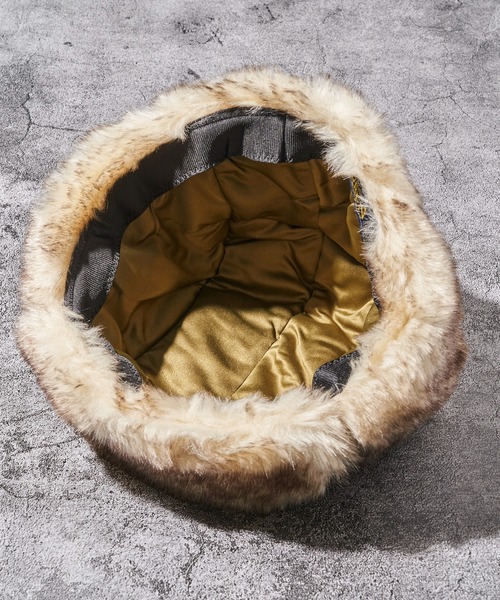 Ruben（ルーベン）の「【Ruben】MIXFUR FLIGHTCAP / ファーフライトキャップ（キャップ・レディース・ブラック/カーキ/ベージュ/ブラウン系・FREE）」の11枚目の写真