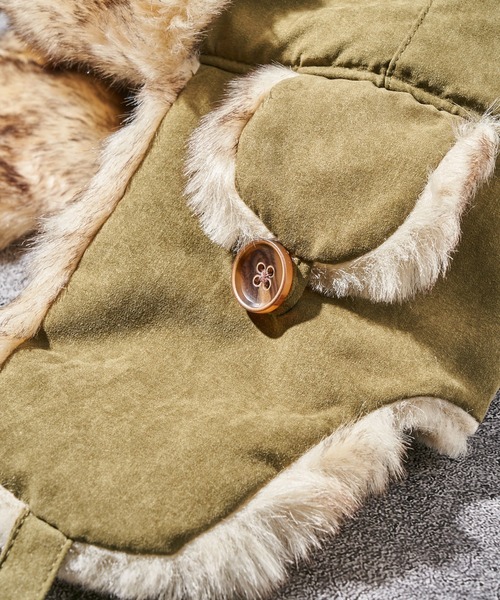 Ruben（ルーベン）の「【Ruben】MIXFUR FLIGHTCAP / ファーフライトキャップ（キャップ・レディース・ブラック/カーキ/ベージュ/ブラウン系・FREE）」の13枚目の写真