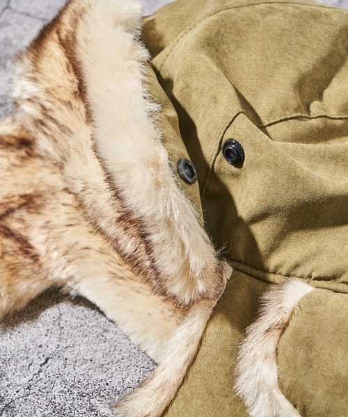 Ruben（ルーベン）の「【Ruben】MIXFUR FLIGHTCAP / ファーフライトキャップ（キャップ・レディース・ブラック/カーキ/ベージュ/ブラウン系・FREE）」の14枚目の写真