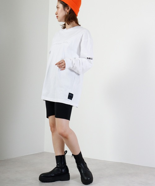BALL（ボール）の「BALL エンボスロゴ BIGサイズ長袖Tシャツ（Tシャツ/カットソー・メンズ・ブラック/ホワイト・M/L/LL）」の17枚目の写真