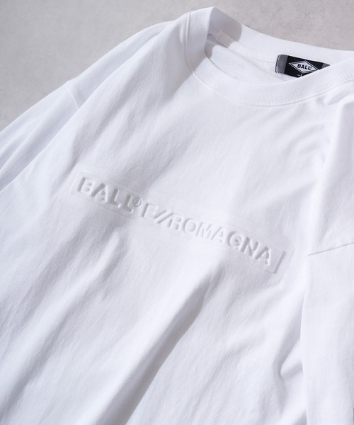 BALL（ボール）の「BALL エンボスロゴ BIGサイズ長袖Tシャツ（Tシャツ/カットソー・メンズ・ブラック/ホワイト・M/L/LL）」の22枚目の写真