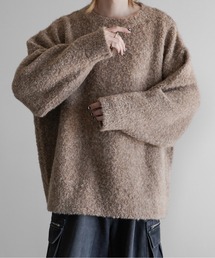 Wool Mix Shaggy Knit Pullover - ミックスウール混シャギーニットプルオーバー
