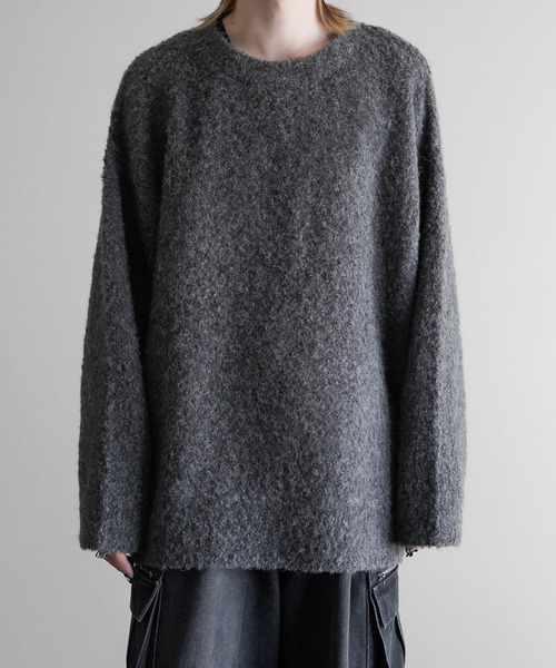 enchainement ミックス糸 ウール混 ワイドニット プルオーバー KUUUPY（クーピー）の「Wool Mix Shaggy Knit Pullover