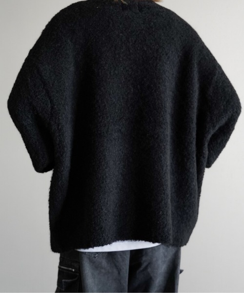 Wool Mix Shaggy Knit Pullover - ミックスウール混シャギー