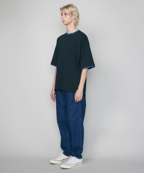 rehacer(レアセル)の「rehacer : Botanical Joint Sleeve CS / ボタニカルジョイントスリーブカットソー(Tシャツ/カットソー・メンズ・ホワイト/ブラック・SMALL/MEDIUM/LARGE/X-LARGE)」の9枚目の写真