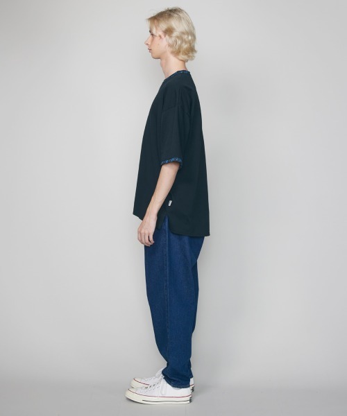 rehacer(レアセル)の「rehacer : Botanical Joint Sleeve CS / ボタニカルジョイントスリーブカットソー(Tシャツ/カットソー・メンズ・ホワイト/ブラック・SMALL/MEDIUM/LARGE/X-LARGE)」の10枚目の写真