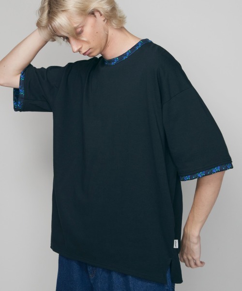 rehacer(レアセル)の「rehacer : Botanical Joint Sleeve CS / ボタニカルジョイントスリーブカットソー(Tシャツ/カットソー・メンズ・ホワイト/ブラック・SMALL/MEDIUM/LARGE/X-LARGE)」の6枚目の写真