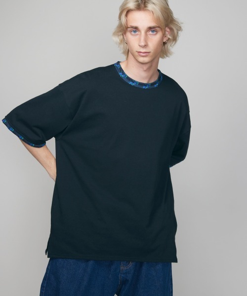 rehacer(レアセル)の「rehacer : Botanical Joint Sleeve CS / ボタニカルジョイントスリーブカットソー(Tシャツ/カットソー・メンズ・ホワイト/ブラック・SMALL/MEDIUM/LARGE/X-LARGE)」の5枚目の写真