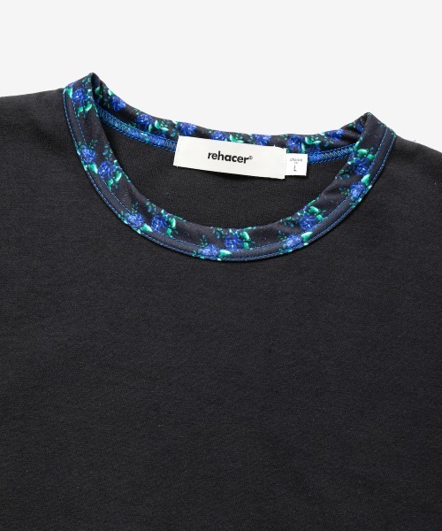 rehacer(レアセル)の「rehacer : Botanical Joint Sleeve CS / ボタニカルジョイントスリーブカットソー(Tシャツ/カットソー・メンズ・ホワイト/ブラック・SMALL/MEDIUM/LARGE/X-LARGE)」の14枚目の写真