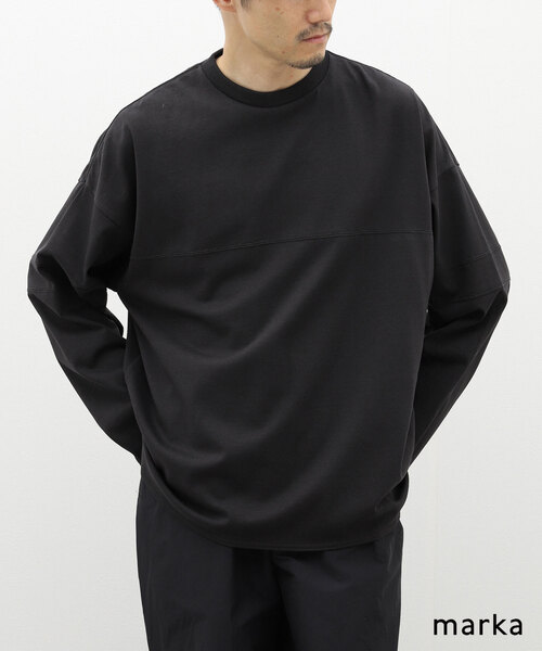 セール】【MARKA / マーカ】FOOT BALL TEE L/S（Tシャツ/カットソー