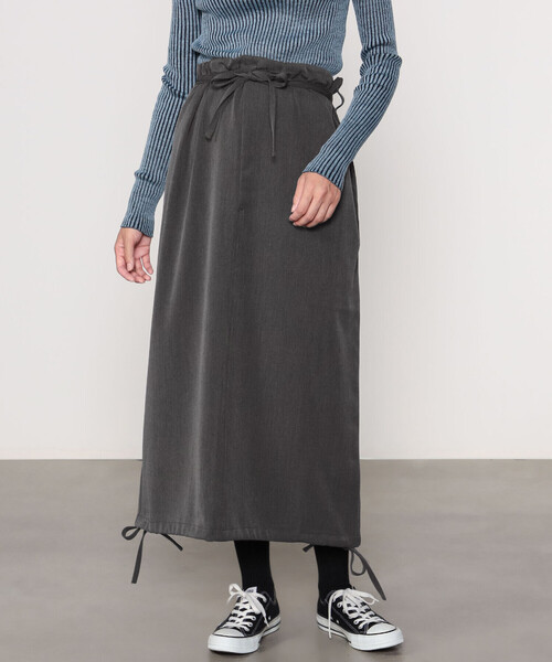 CELLAR DOOR（セラドール）の「Cellar Door | 2WAY サロペットスカート WOMEN（スカート・レディース・ブラック/グレー・ONE）」の20枚目の写真