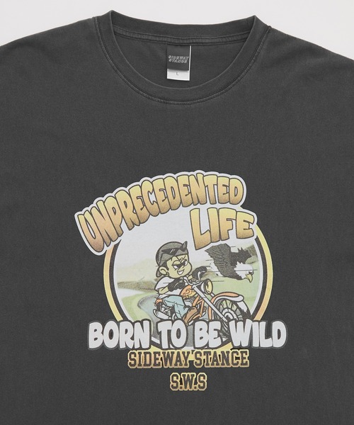SIDEWAY STANCE(サイドウェイスタンス)の「【SIDEWAY STANCE】ヴィンテージ加工 長袖 ロックTシャツ(Tシャツ/カットソー・メンズ・ブラック系1/ブラック系/ホワイト/ブラック/ホワイト系1/ホワイト系・MEDIUM/X-LARGE/LARGE)」の14枚目の写真