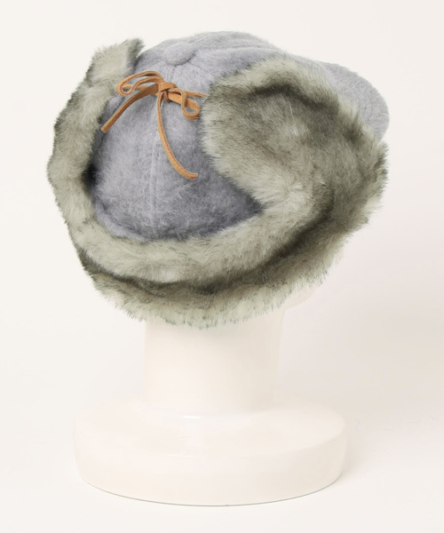 polcadot（ポルカドット）の「EARCOVER WOOL CAP／イヤーカバー ウールキャップ（キャップ・メンズ・ブラック/グレー/ベージュ/カーキ・FREE）」の5枚目の写真