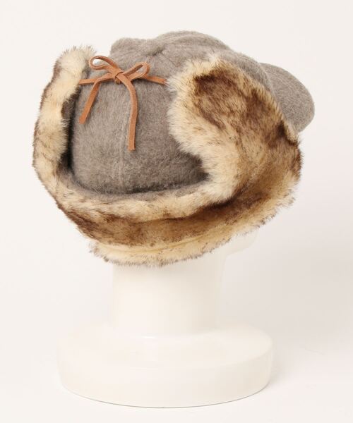 polcadot（ポルカドット）の「EARCOVER WOOL CAP／イヤーカバー ウールキャップ（キャップ・メンズ・ブラック/グレー/ベージュ/カーキ・FREE）」の6枚目の写真