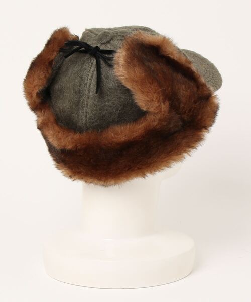 polcadot（ポルカドット）の「EARCOVER WOOL CAP／イヤーカバー ウールキャップ（キャップ・メンズ・ブラック/グレー/ベージュ/カーキ・FREE）」の8枚目の写真