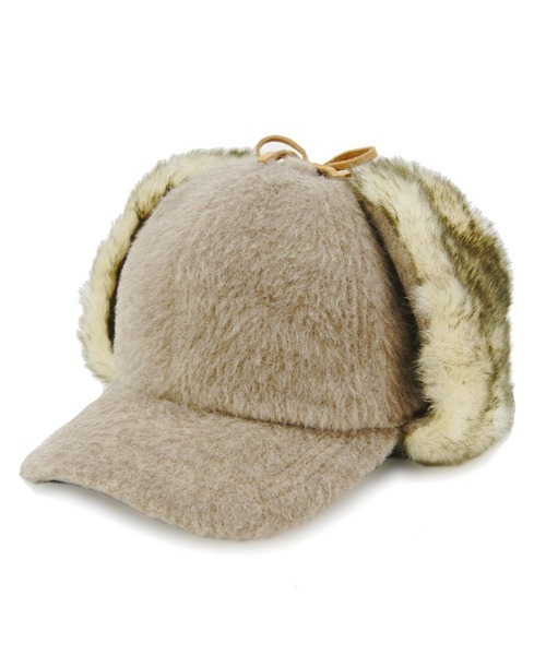 polcadot（ポルカドット）の「EARCOVER WOOL CAP／イヤーカバー ウールキャップ（キャップ・メンズ・ブラック/グレー/ベージュ/カーキ・FREE）」の4枚目の写真