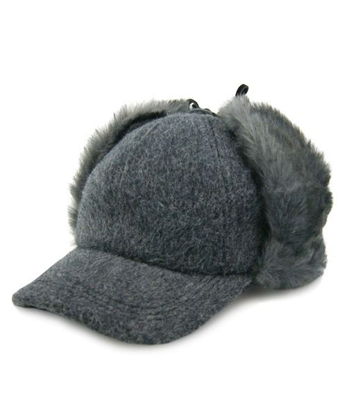 polcadot（ポルカドット）の「EARCOVER WOOL CAP／イヤーカバー ウールキャップ（キャップ・メンズ・ブラック/グレー/ベージュ/カーキ・FREE）」の2枚目の写真
