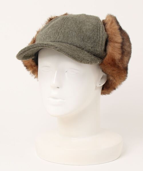 polcadot（ポルカドット）の「EARCOVER WOOL CAP／イヤーカバー ウールキャップ（キャップ・メンズ・ブラック/グレー/ベージュ/カーキ・FREE）」の9枚目の写真
