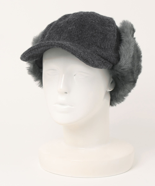 polcadot（ポルカドット）の「EARCOVER WOOL CAP／イヤーカバー ウールキャップ（キャップ・メンズ・ブラック/グレー/ベージュ/カーキ・FREE）」の11枚目の写真