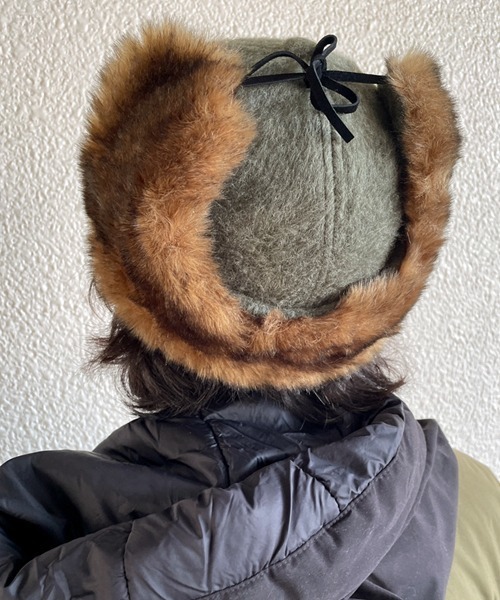 polcadot（ポルカドット）の「EARCOVER WOOL CAP／イヤーカバー ウールキャップ（キャップ・メンズ・ブラック/グレー/ベージュ/カーキ・FREE）」の16枚目の写真