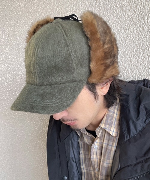 polcadot（ポルカドット）の「EARCOVER WOOL CAP／イヤーカバー ウールキャップ（キャップ・メンズ・ブラック/グレー/ベージュ/カーキ・FREE）」の17枚目の写真