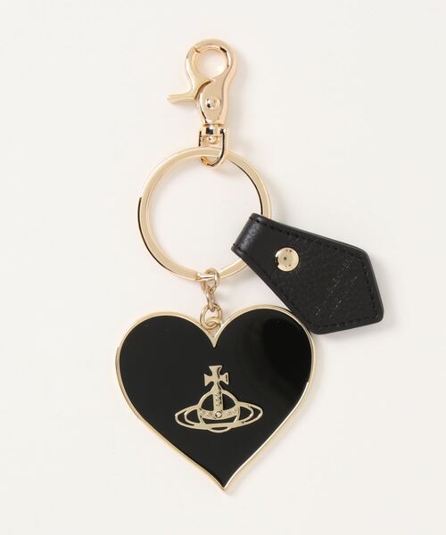 Vivienne Westwood(ヴィヴィアンウエストウッド)の「82030008-OM0009-LAGRAIN LEATHER MIRROR HEART ORB(キーホルダー・レディース・ゴールド系その他3/シルバー×ゴールド/シルバー系その他/シルバー×ブルー/ゴールド系その他/ブラック×ゴールド/ゴールド系その他2/シルバー×ブラック・ONESIZE)」の2枚目の写真