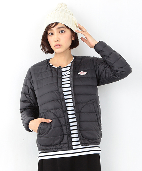 Ray BEAMS(レイビームス)の「DANTON / インナー ダウン ジャケット(ダウンジャケット/コート・レディース・ブラック/グレー/ブルー/レッド・34/36)」の2枚目の写真