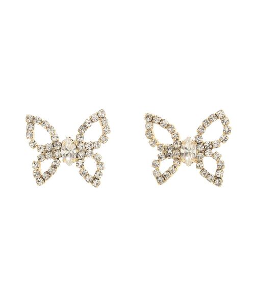 jouetie（ジュエティ）の「バタフライビジューピアス（ピアス（両耳用）・レディース・ゴールド/シルバー・FREE）」の8枚目の写真