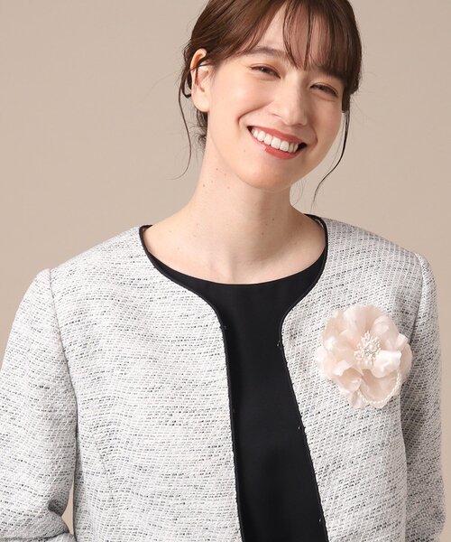 SHOO・LA・RUE（シューラルー）の「◆【セレモニー】アクセントフェイクパールコサージュ（ブローチ/コサージュ・レディース・ライトグレー/ベビーピンク/オフホワイト/ライトベージュ/ブルー系その他/ベージュ系その他3/ライトグレー系/ピンク系その他・00）」の14枚目の写真