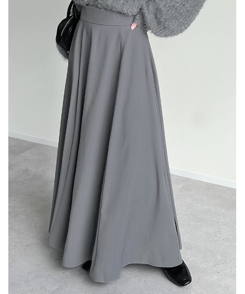 Re:EDIT（リエディ）の「[低身長サイズ有]ハイウエストボリュームフレアスカート（スカート・レディース・ブルー/アイボリー/グレー/ブラック/モカ・AM/MEDIUM/AL/AS/LARGE/SMALL）」の20枚目の写真