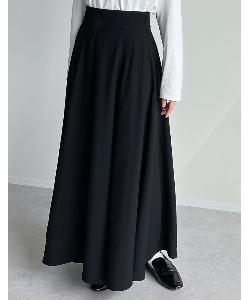 Re:EDIT（リエディ）の「[低身長サイズ有]ハイウエストボリュームフレアスカート（スカート・レディース・ブルー/アイボリー/グレー/ブラック/モカ・AM/MEDIUM/AL/AS/LARGE/SMALL）」の16枚目の写真