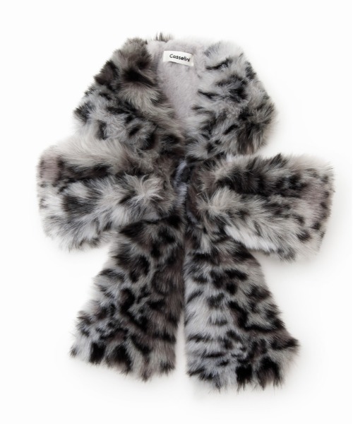 Casselini（キャセリーニ）の「【Casselini】リボンティペット 232-111105（マフラー・レディース・ベージュ/ブラック/グレー/ブラウン/モカ/マルチ・FREE）」の10枚目の写真