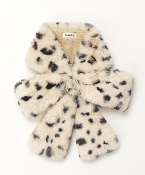 Casselini（キャセリーニ）の「【Casselini】リボンティペット 232-111105（マフラー・レディース・ベージュ/ブラック/グレー/ブラウン/モカ/マルチ・FREE）」の8枚目の写真