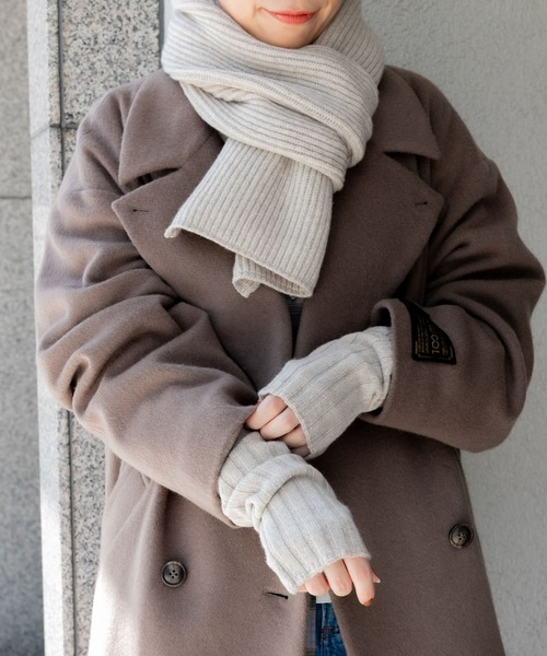 URBAN RESEARCH DOORS（アーバンリサーチドアーズ）の「ハミルトンウールアームウォーマー（手袋・レディース・ライトベージュ/ブラウン系その他・-）」の4枚目の写真