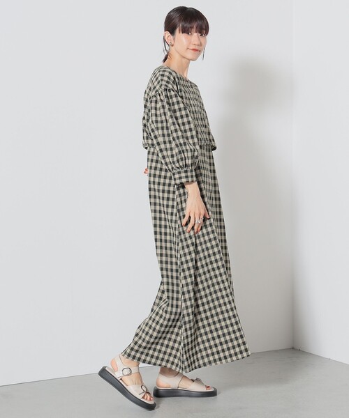 BEAMS HEART(ビームスハート)の「【2点セット】BEAMS HEART / チェック レイヤード ワンピース(ワンピース・レディース・ブラウン/オレンジ/ネイビー・FREE)」の17枚目の写真