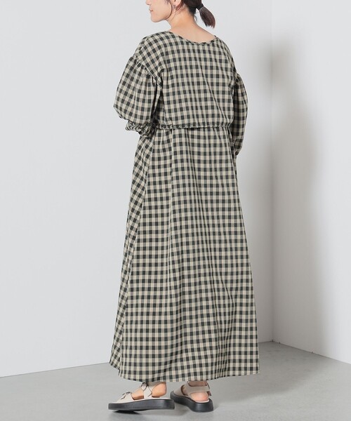 BEAMS HEART(ビームスハート)の「【2点セット】BEAMS HEART / チェック レイヤード ワンピース(ワンピース・レディース・ブラウン/オレンジ/ネイビー・FREE)」の8枚目の写真