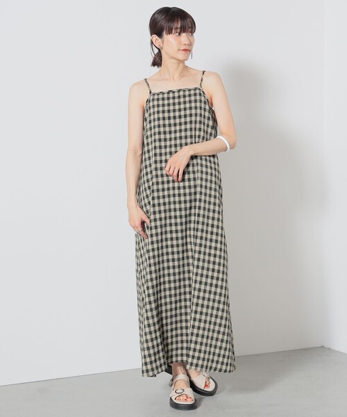 BEAMS HEART(ビームスハート)の「【2点セット】BEAMS HEART / チェック レイヤード ワンピース(ワンピース・レディース・ブラウン/オレンジ/ネイビー・FREE)」の7枚目の写真