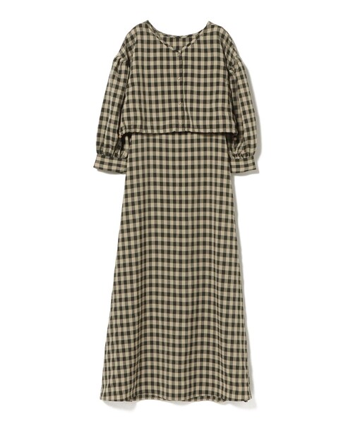 BEAMS HEART(ビームスハート)の「【2点セット】BEAMS HEART / チェック レイヤード ワンピース(ワンピース・レディース・ブラウン/オレンジ/ネイビー・FREE)」の20枚目の写真