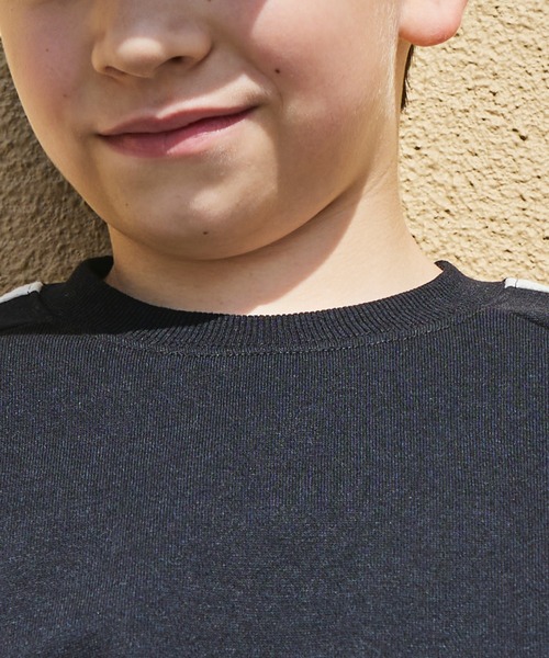 PAIRMANON STREET（ペアマノンストリート）の「【PAIRMANON STREET】裏起毛 ネイティブ風 サイドライン トラック スウェット プルオーバー（スウェット・キッズ・ブラック/カーキ/ブラック系その他/パープル/グレー・150/100/120/140/90/110/130）」の9枚目の写真