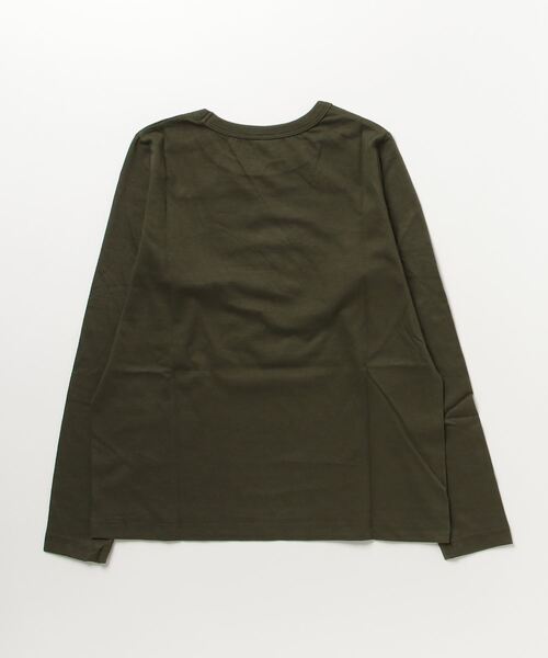 SETUP7(セットアップセブン)の「【SETUP7】コットン天竺長袖Tシャツ GLR(Tシャツ/カットソー・レディース・グレー/ブラック/オフホワイト/カーキ・L/M)」の5枚目の写真