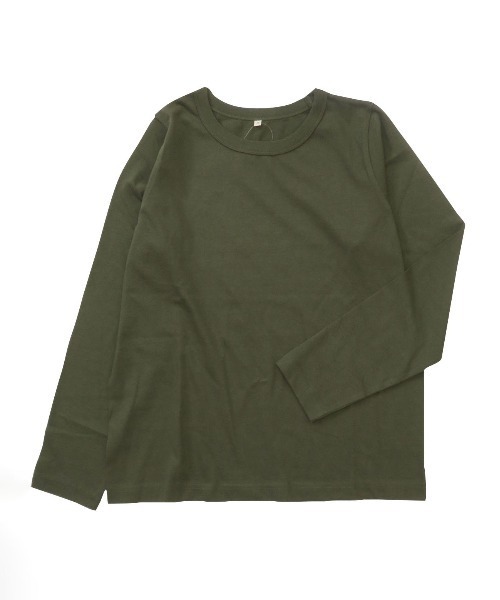 SETUP7(セットアップセブン)の「【SETUP7】コットン天竺長袖Tシャツ GLR(Tシャツ/カットソー・レディース・グレー/ブラック/オフホワイト/カーキ・L/M)」の17枚目の写真